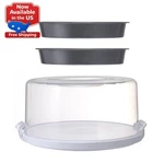 Mainstays 12" Cake Carrier With 2X 9" Round Pans, Carbon Steel. Fixed Price $41.56.