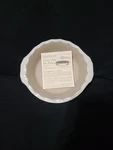 Pampered Chef Deep Dish Pie Plate 1305 Scalloped Fluted Vanilla New Traditions. Fixed Price $39.99.