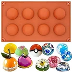 Funshowcase 8 Cavity Semi Sphere Half Round Dome Silicone Mold Chocolate Teacake. Fixed Price $22.04.