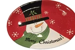 Four (4) Heartfelt Kitchen Creation 10" Merry Christmas Plates. Fixed Price $6.00.