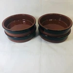 Cermer R1027 Ceramic Dishes Glossy Caramel Tera Cotta Eco Friendly Set 4. Fixed Price $19.95.