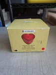 Brand Le Creuset Stoneware Heart Ramekin Cover Red. Fixed Price $49.99.
