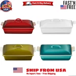 Creuset Stoneware Heritage Covered Rectangular Casserole, 4 Qt. Fixed Price $83.99.
