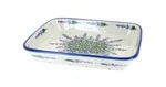Blue Rose Polish Pottery - Purple Lavender Fields Medium Rectangular Baker .... Fixed Price $130.07.