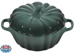 Le Creuset Stoneware Figural Pumpkin Petite Cocotte, 12 Oz., Artichaut. Fixed Price $74.95.