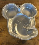 Wilton Disney Mickey Mouse Cake Pan 2105-7070 Aluminum Baking Mold. Fixed Price $17.99.