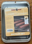Vintage Nordic Ware Pro-form Compact 2-PIECE Toaster Oven Pan Grill Broiler Set. Fixed Price $19.60.