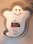Ghost Cake Pan Mold Ekco Bakers Secret Non Stick 64737 Halloween. Fixed Price $13.99.