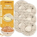 Walfos 6 Packs Bread Basket Liner Cloth, 9 Inch Round Proofing C.... Fixed Price $29.71.