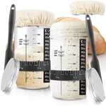 Zunmial Sourdough Starter Kit, 34OZ Jar With Date Marked Fe.... Fixed Price $26.49.