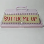 Ashland Butter Me Up Dish Pink Ceramic Covered Farmhouse Kitchen New. Fixed Price $12.99.