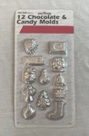 Fox Run 12 Mini Christmas Chocolate Candy Metal Molds New Package. Fixed Price $10.00.