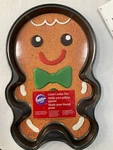 Gingerbread Man Cookie Cake Pan, Wilton New Holiday Non-stick 2105-5122. Fixed Price $15.75.