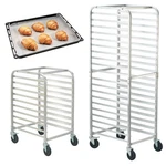 10/20 Sheet Commercial Bun Pan Kitchen Aluminum Baking Racks Wheel. Fixed Price $178.90.