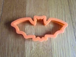 Halloween Bat Cookie Cutter Orange Plastic 3/4 X 2 1/8 In. Crafts Free Ship. Fixed Price $9.95.
