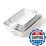 Fobenta Casserole Dishes For Oven - Ceramic Bakeware Sets Of 4, Rectangular Baki. Fixed Price $74.52.