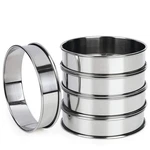Fangsun 4 English Muffin Rings, Stainless Steel Crumpet Inch, Silver. Fixed Price $19.34.