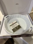Staub Ceramic Pie Dish 24CM White Tart Baking New Box Oven Safe. Fixed Price $49.99.