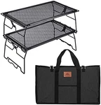 Campingmoon 2PCS Campfire Grill Storage Rack Steel Foldable Stacka. Fixed Price $131.67.