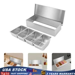 Kitchen Spice Sets 4SLOT Stainless Seasoning Box Storage Container Condiment Jar. Fixed Price $29.63.