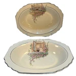 Vtg 1940S Lido W.s. George Canarytone 9" Serving Bowls 2 Ct Breakfast Nook. Fixed Price $44.00.