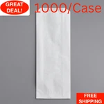 (1000 Pack) 3 1/2" X 9" White Plain Paper Concession Food Hot Dog Bag. Fixed Price $56.99.