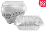 Handi-foil Lb. Aluminum Mini-loaf/bread Baking Pan W/clear Low Dome Lid 100/PK. Fixed Price $41.99.