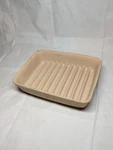 Pampered Chef Ridged Stoneware Bacon Broiler Pan 9X6.75 Model 5121. Fixed Price $33.99.