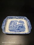 Spode Italian Blue White 15.5X11.25" Large Oven Dish C1816 S3447 England. Fixed Price $139.00.