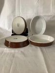 Vintage Hall Pottery Oval Baking Dish Au Gratin Casserole Style -brown. Fixed Price $24.99.