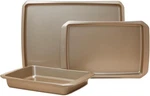 Cravings Bake-anything 3-PIECE Sheet Pan Set, Nonstick Steel Champagne Gold. Fixed Price $73.23.
