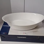 Luminarc Smart Cuisine Oval Baking Dish 3.1 Qt White Oven Glass 14 3/4" X 9". Fixed Price $14.00.