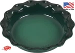 Le Creuset 9 Inch Heritage Pie Dish Artichaut Stoneware Oven Safe. Fixed Price $81.99.