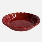 Emile Henry France Dark Red Ruffled 10" Pie Pan Baking Dish 6181. Fixed Price $34.99.