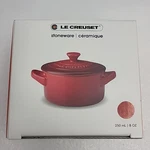 Le Creuset Stoneware Mini Round Cocotte - 8OZ Flint Gray Brand. Fixed Price $24.95.