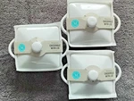 (3X) Martha Stewart White Stoneware Oasserole W/ Lid, 5" 2", Description. Fixed Price $39.99.