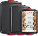 Baking Sheet Set, 3-PIECE Cookie With Silicone Black. Fixed Price $32.22.