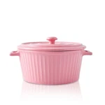 Jomop Casserole Dish With Lid 1.1 Quart Ceramic Pan For Pink. Fixed Price $36.99.