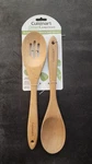 Cuisinart Beechwood Slotted And Solid Spoon Set Of 2 - New. Fixed Price $19.99.