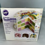 Open Box Wilton Checkerboard 3-PIECE Cake Pan Set. Fixed Price $10.00.