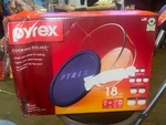 New Pyrex 18-PIECE Glass Food Storage Container Set With Lids Oven, Microwave. Fixed Price $50.00.