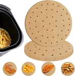 100 Pcs 8INCH Round Parchment Paper Air Fryer Liners W/ Holes For Baking Cooking. Fixed Price $8.74.