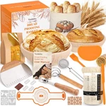 Sourdough Bread Baking Supplies, Starter Kit, Proofing Basket.... Fixed Price $60.31.