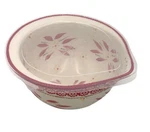 Temp-tations Old World 1.5QT Straining Bowl Pasta Server W/plastic Lid. Fixed Price $44.99.