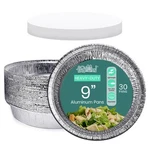 Funstitution Round Aluminum Pans With Lids 30PACK 9INCH Disposable Pie. Fixed Price $28.74.