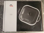 Staub Ceramic 9" Square Baking Dish W/ Lid Cherry Red 2.5 Qt. Fixed Price $95.00.