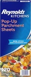 Reynolds Kitchens Pop-up Parchment Paper Sheets, 10.7X13.75 Inch, 120 Count. Fixed Price $20.91.