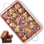 Brownie With Dividers Nonstick Pans And Cutters, Make 18 Pre-cut. Fixed Price $32.94.