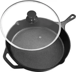 Pre-seasoned Cast Iron Skillet With Lid Frying Pans Utopia Kitchen. Fixed Price $32.99.