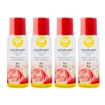 Lot (4) Wilton Color Mist Christmas Red Food Spray 1.5 Oz Cupcakes. Fixed Price $9.99.